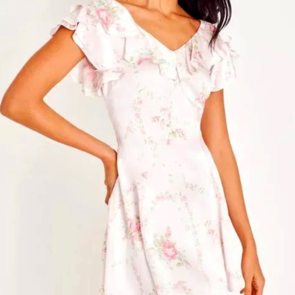 🎀 NWT Love Shack Fancy Frankie Silk Mini Dress 🎀 - Picture 1 of 6
